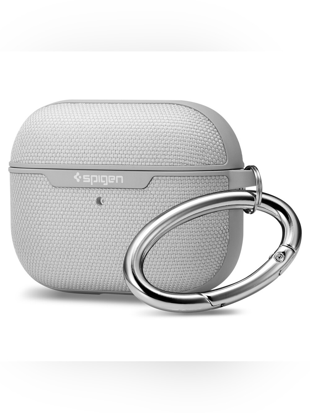 New Spigen Urban Fit Case for AirPods Pro — Gray with Metal Carabiner